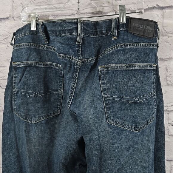 Levi's S61 Men's 40x30 Relaxed Fit Jeans Classic Blue Denim Stretch 40W/30L - Picture 5 of 12